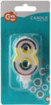 Chomik Lumânare decorativă cifra 8 68556 (WEG1251)