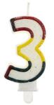 Chomik Lumânare decorativă cifra 3 68551 (WEG1206)