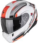 Scorpion Cască de motocicletă Scorpion EXO-930 EVO Space, flip-up, alb-argintiu-roșu (SCRP194-150-277)