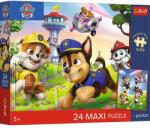 Trefl Trefl: Premium Plus Kids Patrula Cățelușilor - Plimbare veselă cu cățeii Maxi puzzle - 24 piese (14388) Puzzle