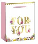 QX Pungă cadou cu inscripția „For You - 31 x 42 cm (351026)