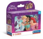 Clementoni Clementoni: Cuburi de poveste cu prințese Disney - set de 6 (40660) Puzzle