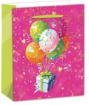 QX Pungă cadou cu model balon - 18 x 23 cm (370579)