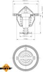 NRF 725088 - Termostat, lichid racire - Termostat sistem racire 86°C RVI MASCOTT. NISSAN INTERSTAR. OPEL MOVANO A. RENAULT MASTER II. MASTER PRO 3.0D 10.03 - - NRF-725088 (NRF725088)