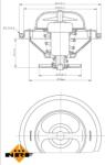 NRF 725071 - Termostat, lichid racire - Termostat sistem racire 88°C BMW 3 E30. 3 E36. 5 E34 1.6 - 2.8 06.87 - 11.99 - NRF-725071 (NRF725071)