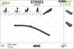 Valeo 578503 - Lamela stergator - Lama stergatoare Plat Fata cu spoiler 1buc HF43 HydroConnect 430mm VOLVO EX30. XC60 II. BMW 2 U06. 6 F12. 6 F13. 6 GRAN COUPE F0 - VALEO-578503 (VALEO578503)