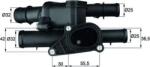 MAHLE TM 1 105 - Termostat, lichid racire - Termostat sistem racire 105°C. in carcasa AUDI A3. SKODA OCTAVIA I. VW BORA. BORA I. GOLF IV. GOLF V. PASSAT B6. POLO. POLO III - MAHLE-TM 1 105 (MAHLETM1105)