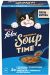 FELIX Felix Soup Time Original halas válogatás tőkehallal, lepényhallal, tonhallal 6 x 48 g