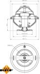 NRF 725063 - Termostat, lichid racire - Termostat sistem racire 80°C MERCEDES V 638 - 2. AUDI A3. TT. FORD GALAXY I. GALAXY MK I. PORSCHE 924. CAYENNE. SEAT ALHAMBRA. VW - NRF-725063 (NRF725063)