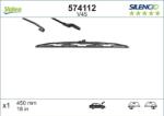 Valeo 574112 - Lamela stergator - Lama stergatoare Fata 1buc V45 Silencio 450mm IVECO MASSIF. MERCEDES E T - MODEL S124. S W116. SL R107. VOLVO 260. 340 - 36 - VALEO-574112 (VALEO574112)