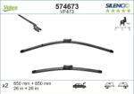 Valeo 574673 - Lamela stergator - Lama stergatoare Fata cu spoiler 2buc VF473 Silencio Xtrm 650mm CHEVROLET VOLT. OPEL AMPERA. ASTRA J. PEUGEOT 508 I. 5 - VALEO-574673 (VALEO574673)