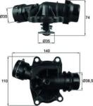 MAHLE TI 233 88 - Termostat, lichid racire - Termostat sistem racire 88°C. in carcasa BMW 3 E46. 5 E39. 7 E38. X5 E53. LAND ROVER RANGE ROVER III. OPEL OMEGA B 2.5D - 3.0D 08. - MAHLE-TI 233 88 (MAHLETI2338