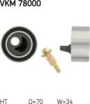 SKF VKM 78000 - Rola intinzator, curea distributie - Rola intinzator curea distributie SUBARU IMPREZA. LEGACY 1.6 - 2.2 01.89 - 01.97 - SKF-VKM 78000 (SKFVKM78000)