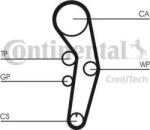 Continental CT1090K1 - SET CUREA DE DISTRIBUTIE - compatibil Audi. Vw - CONTINENTAL-CT1090K1 (CONTINENTALCT1090K1)