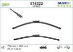 Valeo 574322 - Lamela stergator - Lama stergatoare Fata cu spoiler 2buc VF409 Silencio Xtrm 700 - 600mm CITROEN C4. C4 I. PEUGEOT 307 03.03 - 07.11 - VALEO-574322 (VALEO574322)
