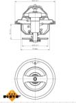 NRF 725186 - Termostat, lichid racire - NRF-725186 (NRF725186)