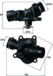 MAHLE TI 234 88 - Termostat, lichid racire - Termostat sistem racire 88°C. in carcasa BMW 1 E87. 1 E88. 3 E46. 3 E90. 3 E91. 3 E92. 3 E93. 5 E60. 5 E61. 6 E63. 6 E64. 7 E65. - MAHLE-TI 234 88 (MAHLETI23488)