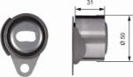 GATES T41157 - Rola intinzator, curea distributie - POWERGRIP - compatibil 7700863113 - GATES-T41157 (GATEST41157)