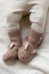 Donsje bébi cipő Maicer Merino Wool Booties Fluffy Bunny - barna 0-3 hónapos