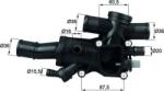 MAHLE TH 44 83 - Termostat, lichid racire - Termostat sistem racire 83°C. in carcasa VOLVO C30. C70 II. S40 II. S80 II. V50. V70 III. CITROEN C4. C4 GRAND PICASSO I. C4 I. - MAHLE-TH 44 83 (MAHLETH4483)