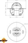 NRF 725129 - Termostat, lichid racire - Termostat sistem racire 89. 102°C AUDI A1. A3. CITROEN BERLINGO. BERLINGO - MINIVAN. BX. C15. C15 - MINIVAN. EVASION. JUMPER I. LNA. - NRF-725129 (NRF725129)