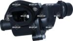 NRF 725076 - Termostat, lichid racire - Termostat 100°C. cu carcasa AUDI A4 B6. A4 B7. A6 C5. VW PASSAT B5.5 1.6 - 1.8 - 2.0 11.00 - 03.09 - NRF-725076 (NRF725076)