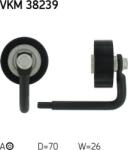 SKF VKM 38239 - Intinzator curea, curea distributie - Rola intinzator curea BMW 3 E46. 5 E39. 7 E38. X5 E53 2.0 - 2.5D - 3.0D 03.97 - 02.05 - SKF-VKM 38239 (SKFVKM38239)