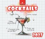 DAYLINER Naptár, asztali, havi, álló, mini, DAYLINER Cocktails (DL7AS-COFAL-HH) - kellekanyagonline