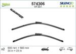 Valeo 574306 - Lamela stergator - Lama stergatoare Fata cu spoiler 2buc VF351 Silencio Xtrm 600 - 580mm BMW 5 E60. 5 E61. 6 E63. 6 E64 12.01 - 12.10 - VALEO-574306 (VALEO574306)