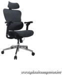 Equip Szék - 651052 (Premium, ergonomikus, Max teherbírás: 150kg, fekete/kék) (651052) - pixelcomputer