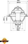 NRF 725162 - Termostat, lichid racire - Termostat sistem racire 87°C VOLVO 760. AUDI A6 C5. VW CRAFTER 30 - 50. GARBUS. TRANSPORTER T2. TRANSPORTER T3 1.6 - 2.5D 08.67 - 07.1 - NRF-725162 (NRF725162)