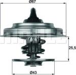 MAHLE TX 18 71 - Termostat, lichid racire - TERMOSTAT. LICHID RACIRE - compatibil Mercedes - MAHLE-TX 18 71 (MAHLETX1871)