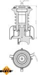 NRF 725095 - Termostat, lichid racire - Termostat sistem racire 92°C MAN TGE. AUDI A1. A3. Q2. Q3. TT. SEAT ALHAMBRA. ARONA. ATECA. IBIZA V. LEON. LEON SC. LEON stanga TAR - NRF-725095 (NRF725095)
