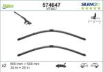 Valeo 574647 - Lamela stergator - Lama stergatoare Fata cu spoiler 2buc VF447 Silencio Xtrm 600 - 500mm BMW X5 E70 10.06 - 07.13 - VALEO-574647 (VALEO574647)