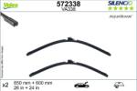 Valeo 572338 - Lamela stergator - SET STERGATOR AQUABLADE - compatibil Mercedes-Benz - VALEO-572338 (VALEO572338)