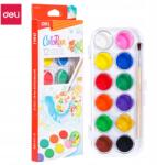 Deli Iskolai akvarellfestékek Deli Colorun 12 szín 12 ml (EC20-12)