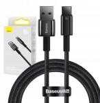 Baseus Usb Usb-c kábel Baseus Tungsten Gold, 100W, 1m fekete (6932172618087)
