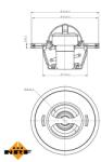 NRF 725156 - Termostat, lichid racire - TERMOSTAT - compatibil Audi. Seat. Skoda. Vw - NRF-725156 (NRF725156)