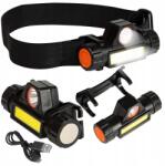 Blow Erős Fejlámpa Mágnessel Cob Lámpa Kihúzható Usb Led 4IN1 (71355)