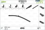 Valeo 578513 - Lamela stergator - Lama stergatoare Plat Fata cu spoiler 1buc HF65 HydroConnect 650mm MERCEDES A W169. B SPORTS TOURER W245. B SPORTS TOURER W246. - VALEO-578513 (VALEO578513)