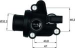 MAHLE TI 12 87 - Termostat, lichid racire - Termostat sistem racire 87°C. in carcasa MERCEDES A W168. VANEO 414 1.4 - 2.1 07.97 - 07.05 - MAHLE-TI 12 87 (MAHLETI1287)