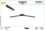 Valeo 574618 - Lamela stergator - Lama stergator spate 1 buc. Silencio 340mm FORD TOURNEO CONNECT V408 NADWOZIE WIELKO. TOURNEO CONNECT V761 NADWOZIE WIELKO. SEAT - VALEO-574618 (VALEO574618)