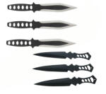 Depox Set trei cutite de aruncat, Anarchy Way si 3 cutite de aruncat Ballistic Blades, DEPOX®, otel inoxidabil (2473)