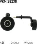 SKF VKM 38238 - Intinzator curea, curea distributie - Rola ghidare BMW Seria 3 E46. 5 E39. 2.5D - 3.0D. 08.98 - - SKF-VKM 38238 (SKFVKM38238)