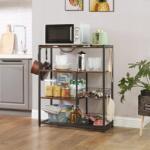 SONGMICS Ipari konyhai polc 80 x 95 x 35 cm (KKS96X)