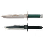 Depox Set doua cutite de vanatoare First Blood, DEPOX®, Otel inoxidabil, Teaca inclusa (2847)