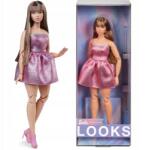 Barbie Looks Baba Gyűjtő Ruha Rózsaszín Mini Hosszú Haj HRM16 (HRM16)