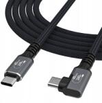 Wozinsky szögkábel WPS3-UY41S Usb-c USB4 40Gb/s 240W 1m 4K fekete (5907769376696)