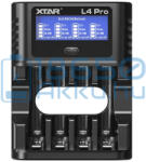 XTAR L4 Pro Akkumulátor Töltő