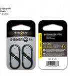 Nite Ize Acél karabiner Nite Ize S-Biner NI-SB1-2PK-01 2 db (NI-SB1-2PK-01)